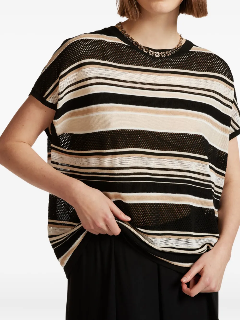 ELENA MIRO` striped top | T-Shirts & Jersey Shirts | Image 2