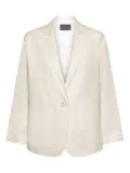 ELENA MIRO` linen blazer - White