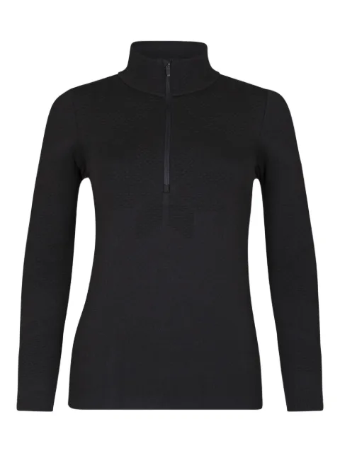NEWLAND textured zip-neck top
