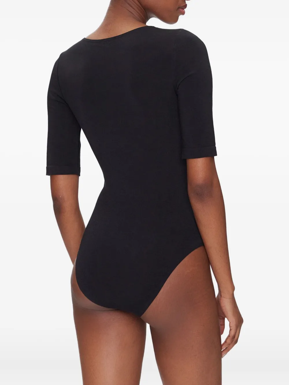 Wolford half-sleeve bodysuit Zwart