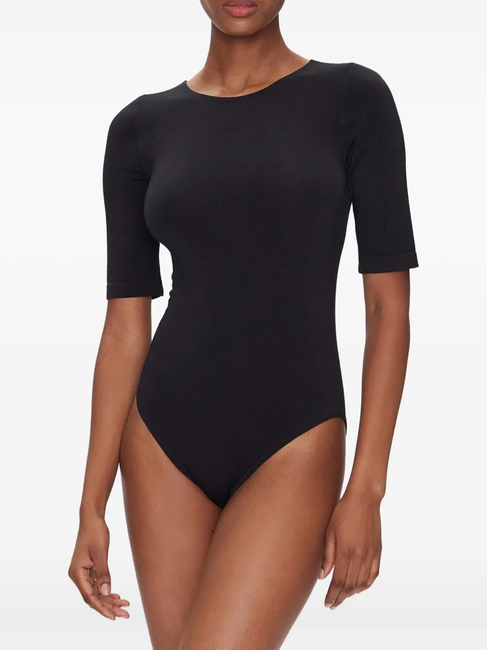 Wolford half-sleeve bodysuit Zwart