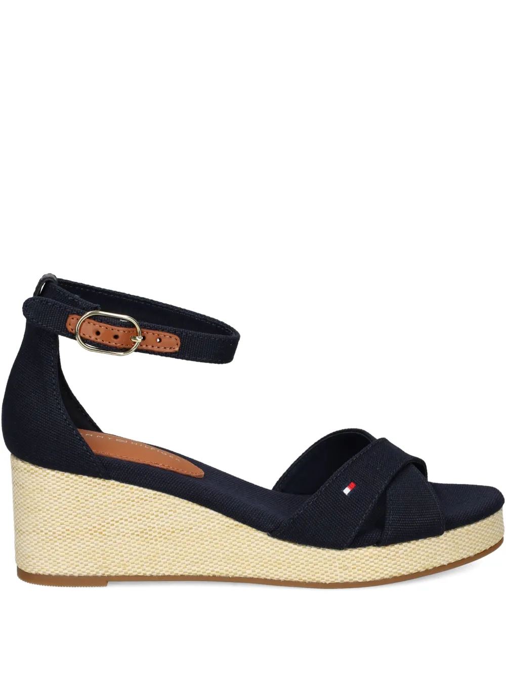 Tommy Hilfiger 60mm crossover-strap wedge espadrilles | azul | Image 1