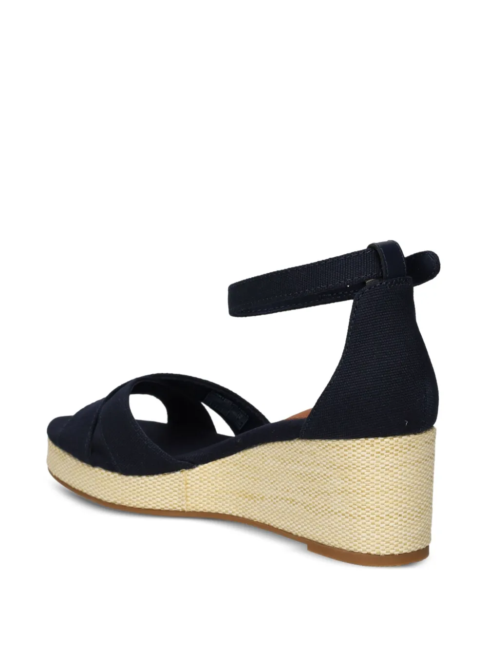 Tommy Hilfiger 60mm crossover-strap wedge espadrilles Blue