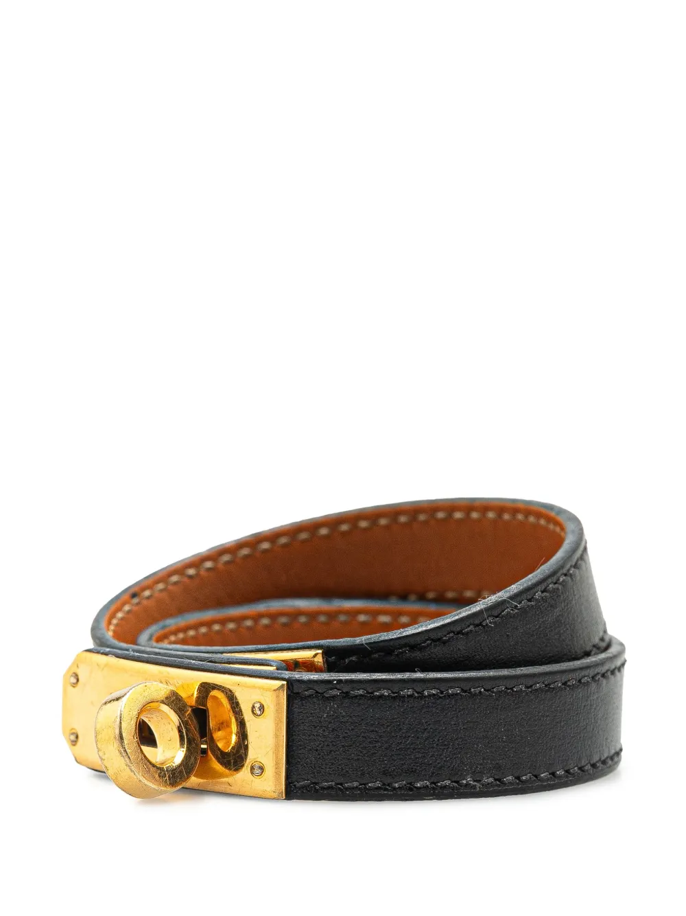 Hermès Pre-Owned 2012 Box Calf Kelly Double Tour Bracelet costume bracelet | Image 2