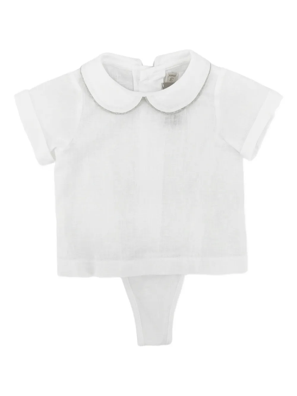 La Stupenderia Linnen romper Beige