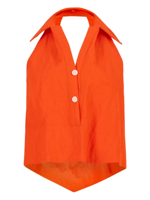 Rosie Assoulin Kerchief twill blouse