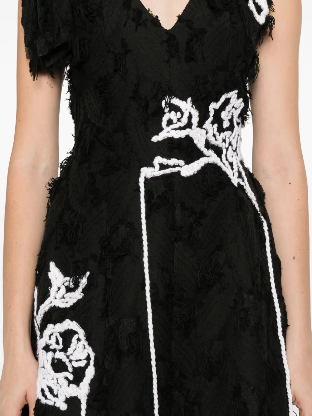 ERDEM Mouwloze midi-jurk Zwart