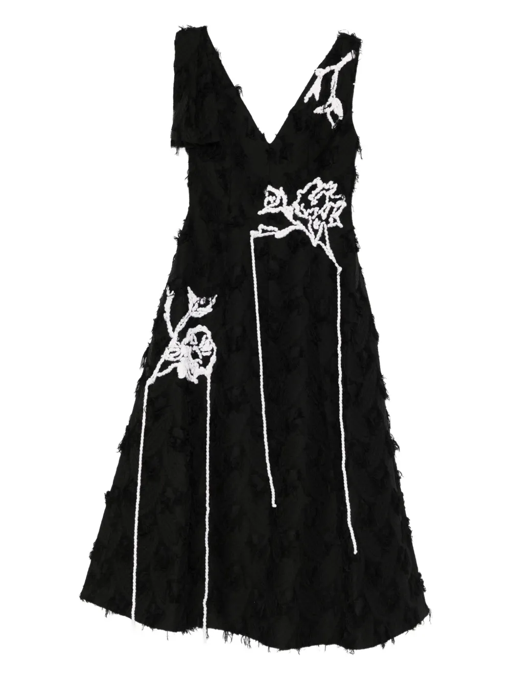 ERDEM sleeveless midi dress - Nero