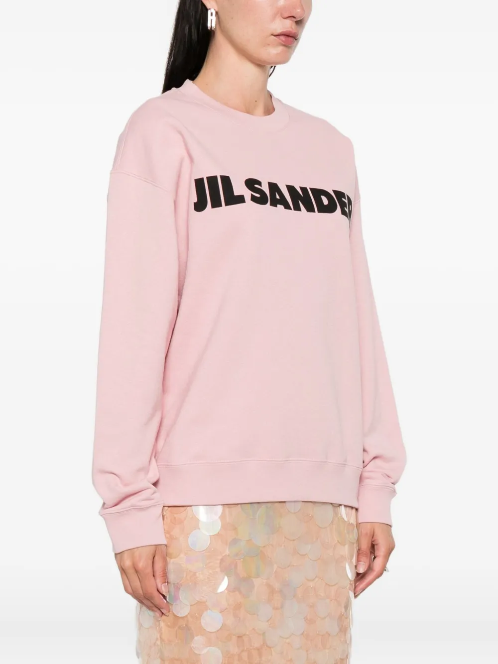 Jil Sander logo-print sweatshirt Roze