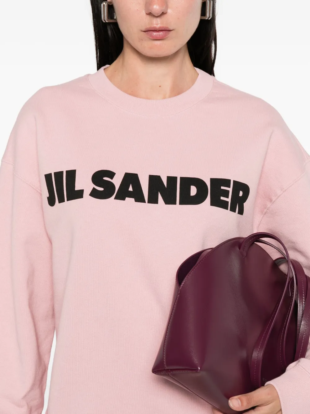 Jil Sander logo-print sweatshirt Roze