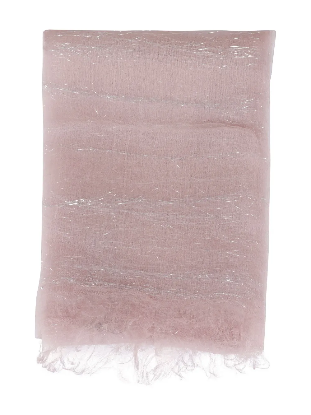 Faliero Sarti lurex-detail scarf Roze