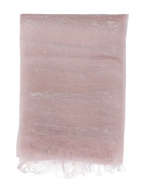 Faliero Sarti lurex-detail scarf