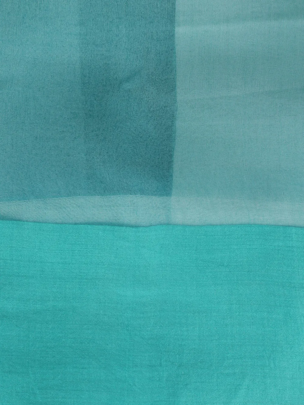 Faliero Sarti Sjaal met colourblocking - Groen