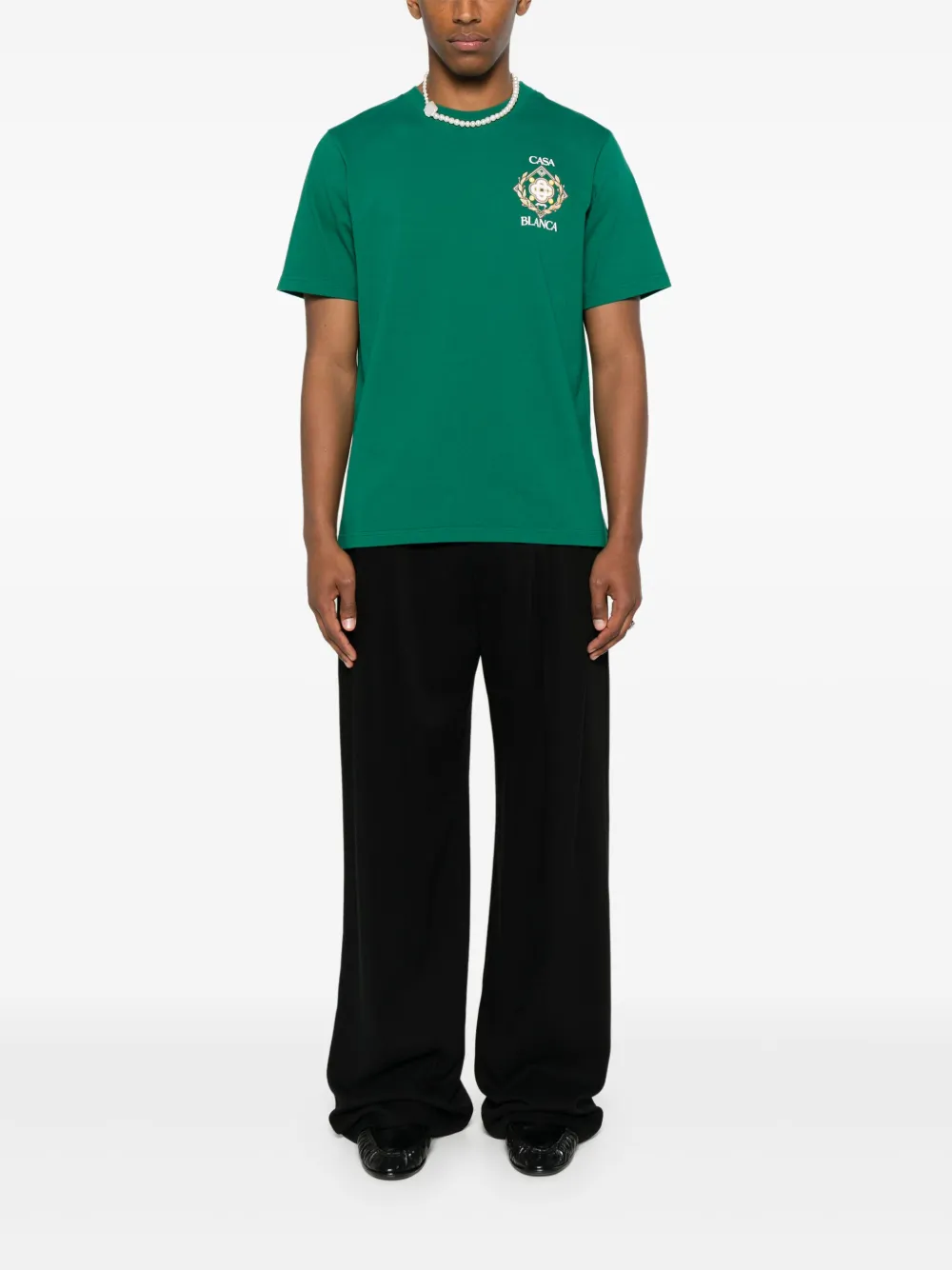 Casablanca Championship Diamond T-shirt - Groen