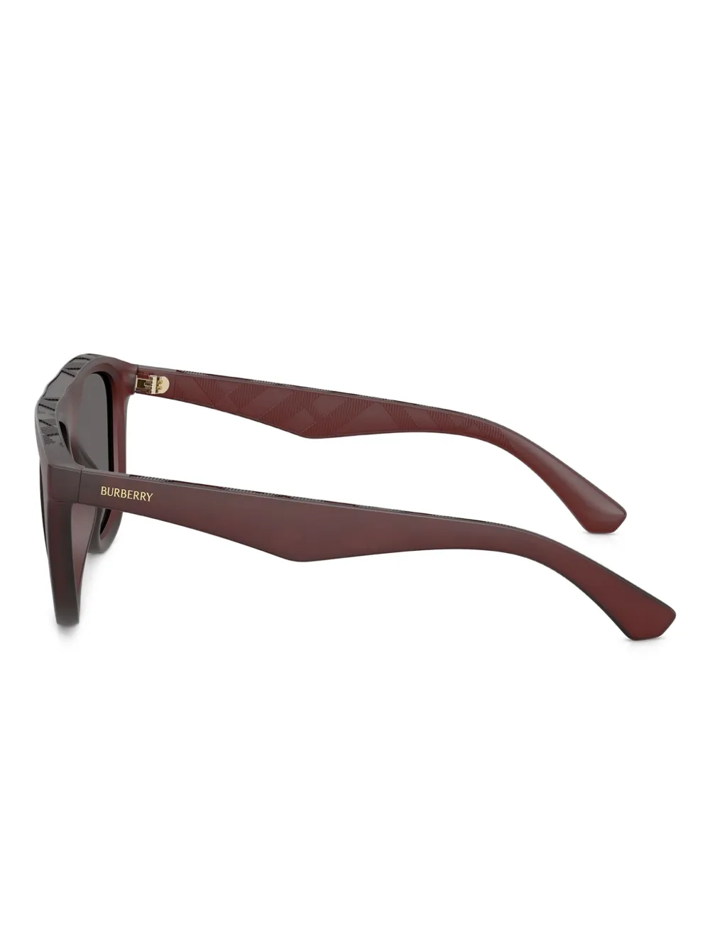 Burberry Eyewear Zonnebril met rechthoekig montuur Rood