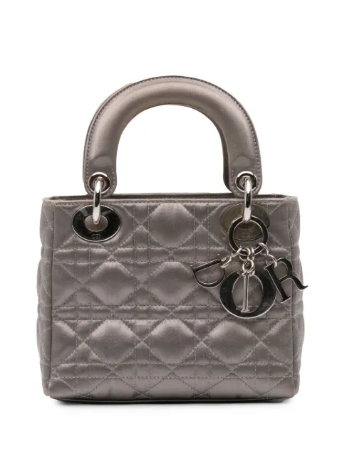 Christian Dior Pre-Owned 2011 Mini Satin Cannage Lady Dior satchel