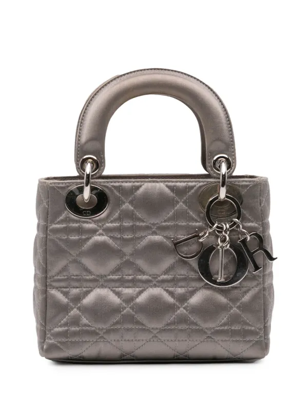 クリスチャンディオール レディディオール ミニカナージュ サテン