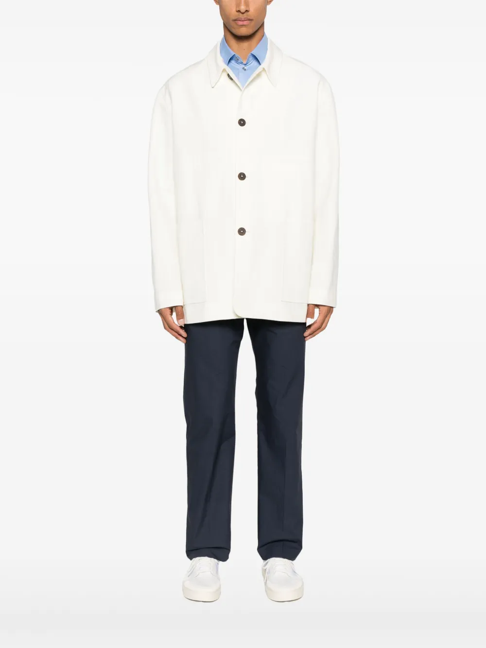 Patrizia Pepe poplin shirt - Blauw