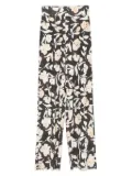Patrizia Pepe floral-print palazzo pants - Black