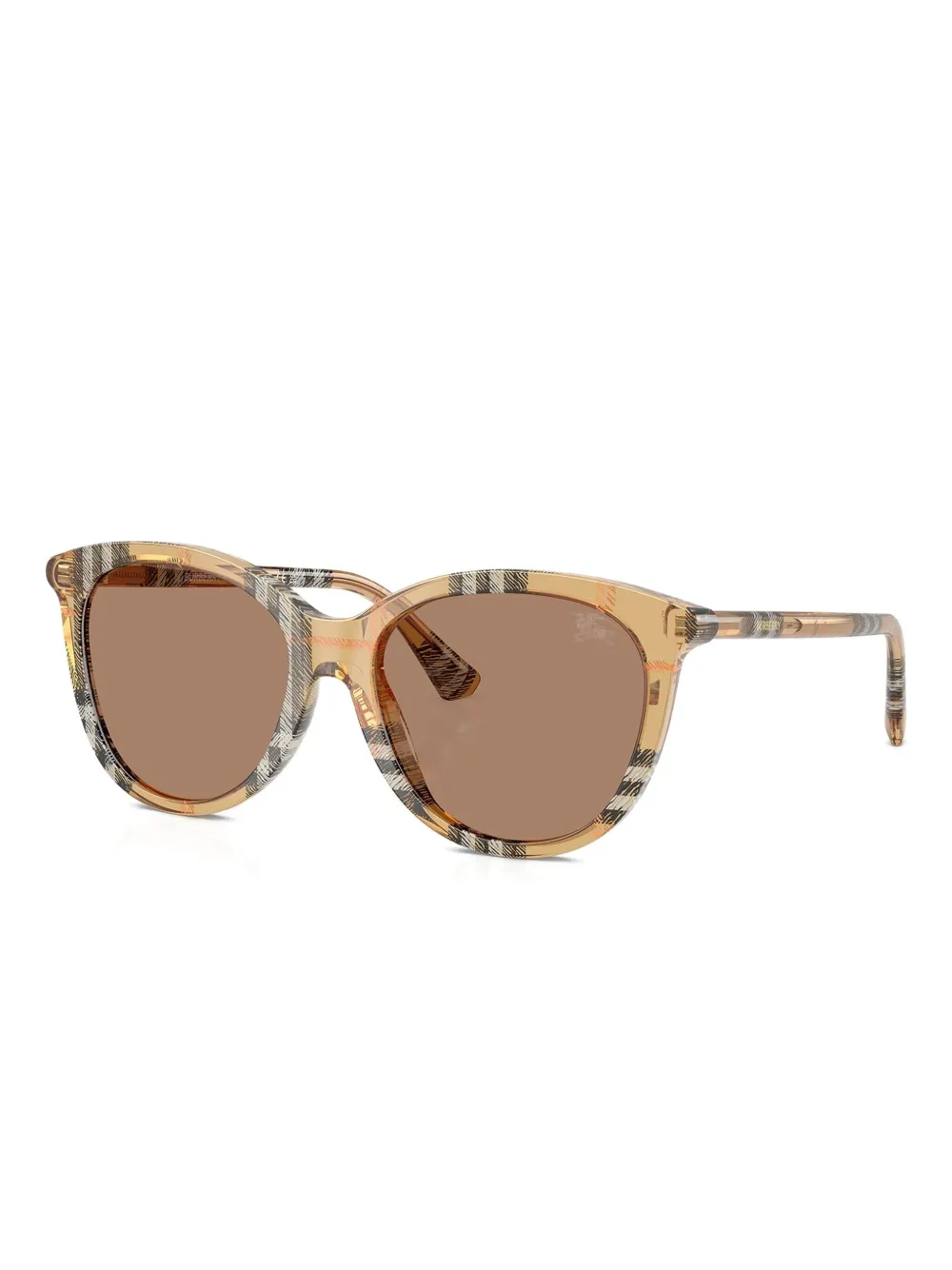 Burberry Eyewear Geruite zonnebril - Bruin