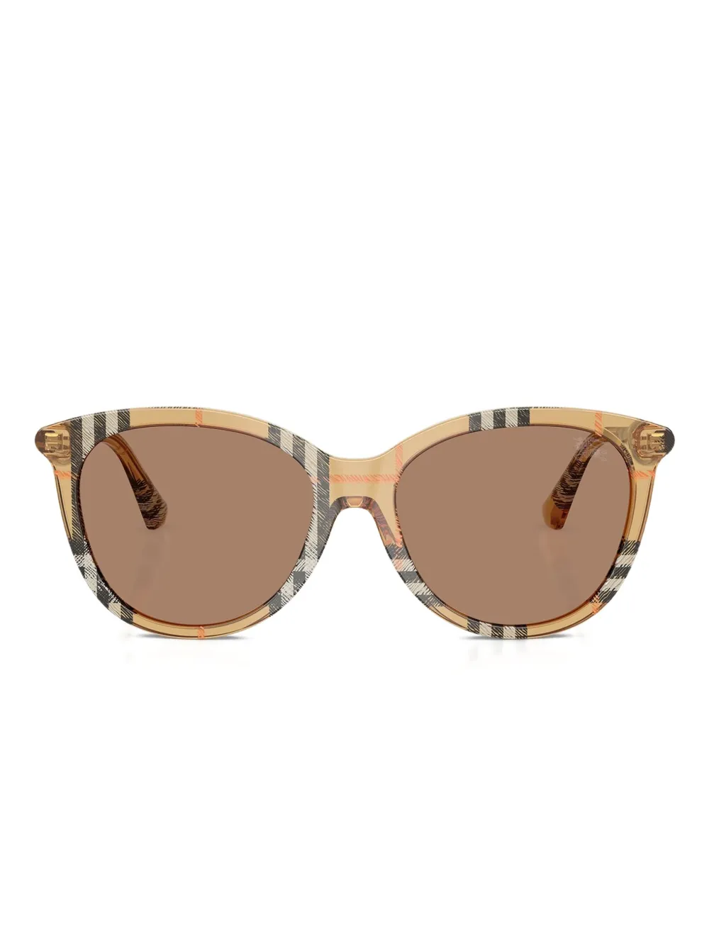 Burberry Eyewear Occhiali da sole a quadri - Marrone