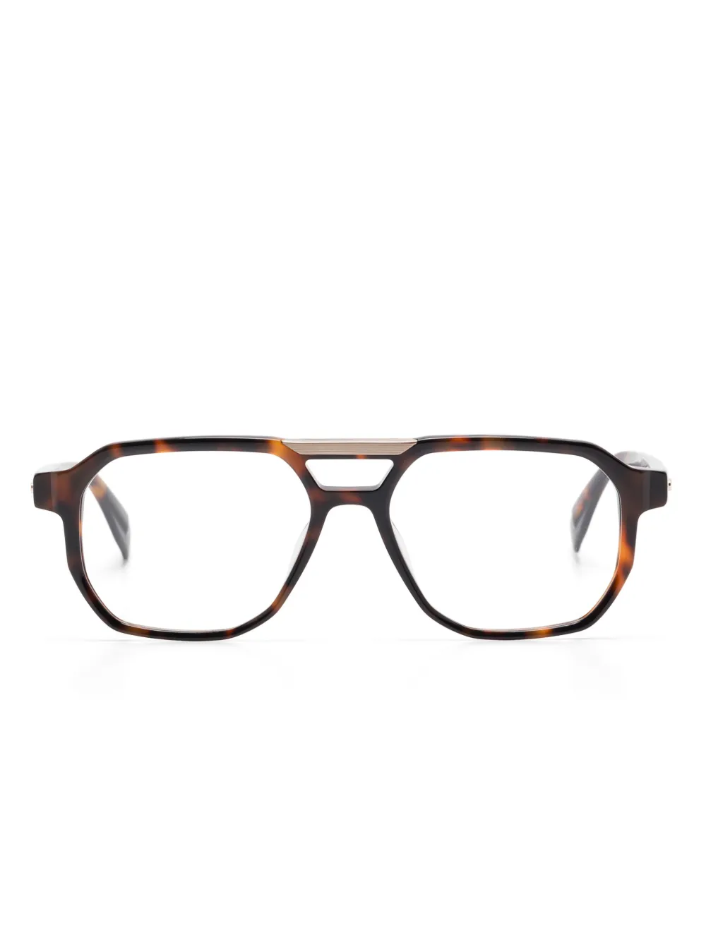 GIGI STUDIOS oversize-frame glasses | Brown | Image 1