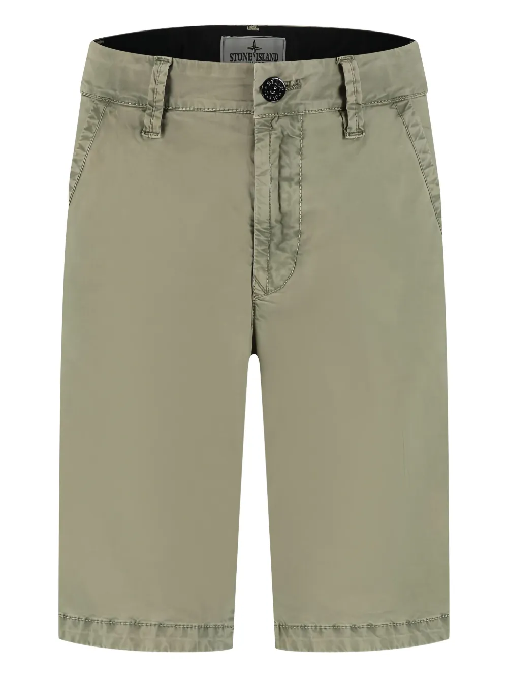 Stone Island Junior Gabardine shorts Groen