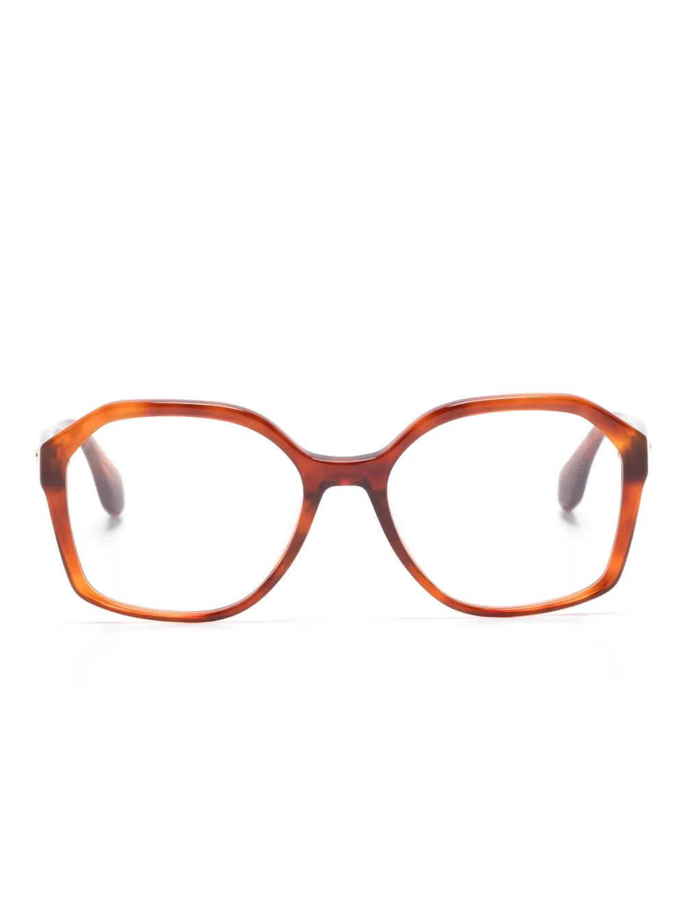 GIGI STUDIOS geometric-frame glasses | Brown | Image 1
