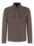 Marco Pescarolo zip-up jacket - Brown