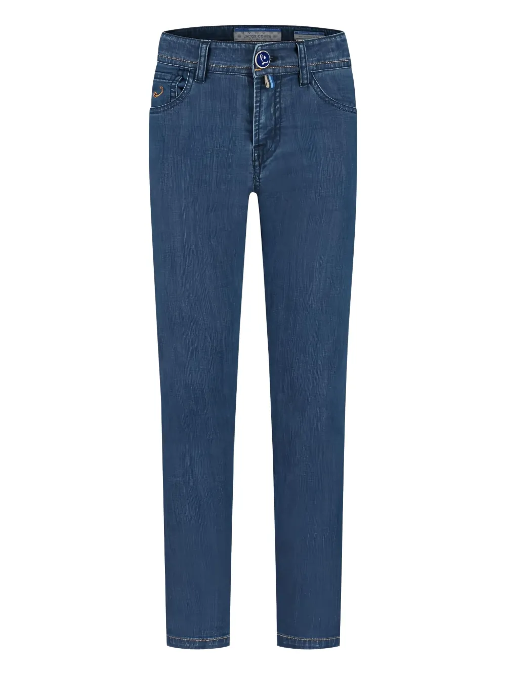 Jacob Cohën jean à patch logo | bleu | Image 1