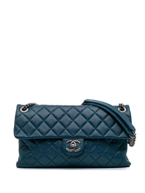 CHANEL Pre-Owned grand sac porté épaule Burgundy Rocks Flap (2014-2015)