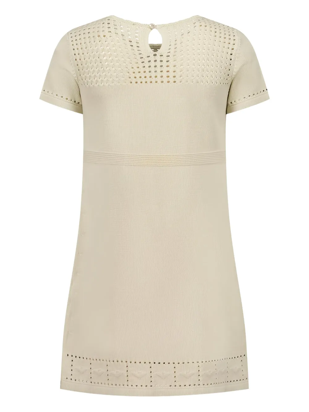 Emporio Armani Kids Jurk met korte mouwen Beige