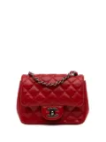CHANEL Pre-Owned 2014-2015 Mini Square Classic Lambskin Single Flap crossbody bag - Red