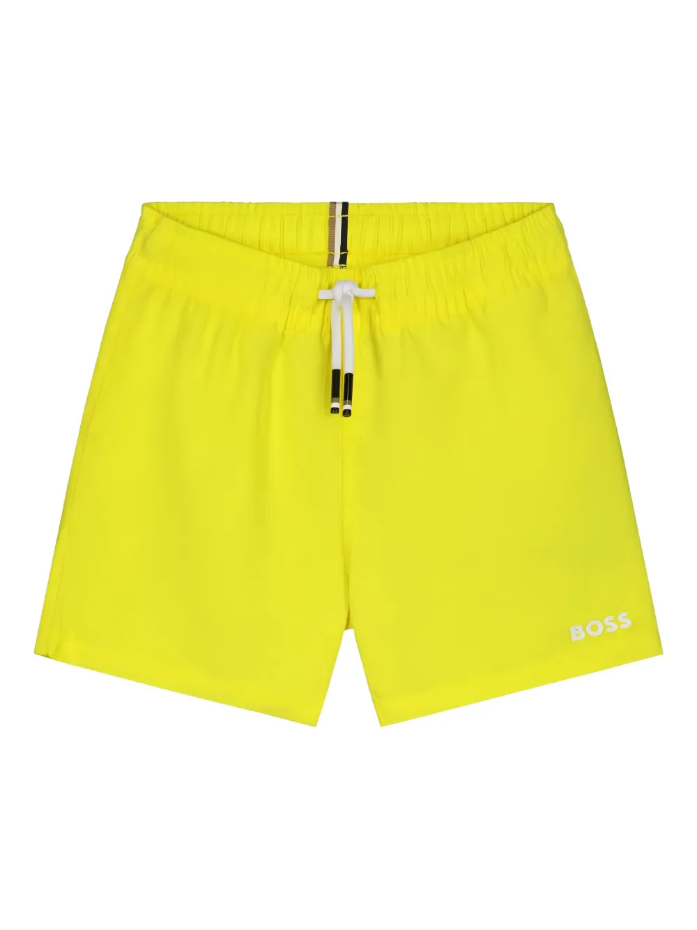 BOSS Kidswear ロゴ トランクス水着 - イエロー BOSS Kidswear ロゴ トランクス水着 - イエロー