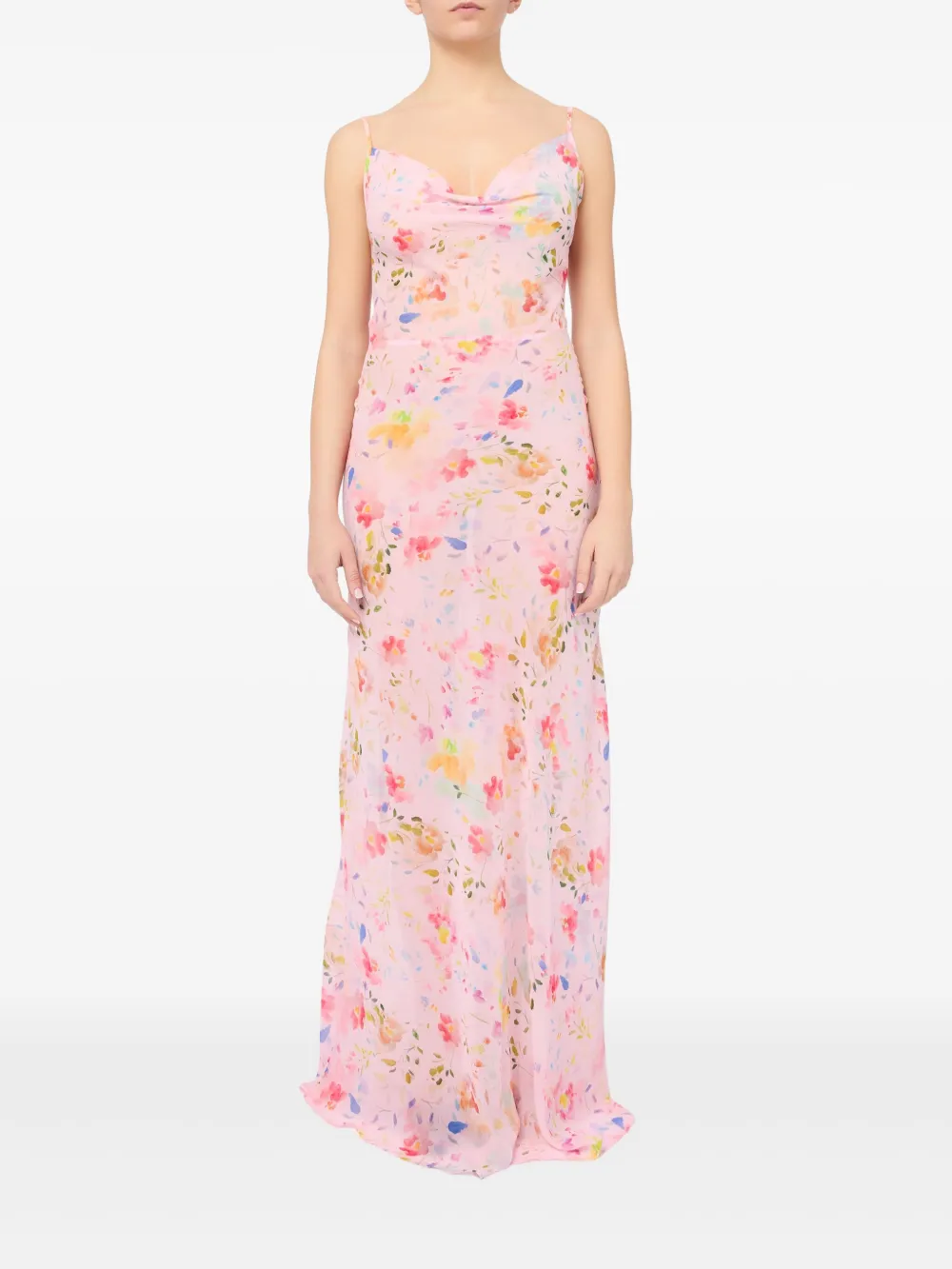 Mar De Margaritas Delicate Floral Maxi Dress