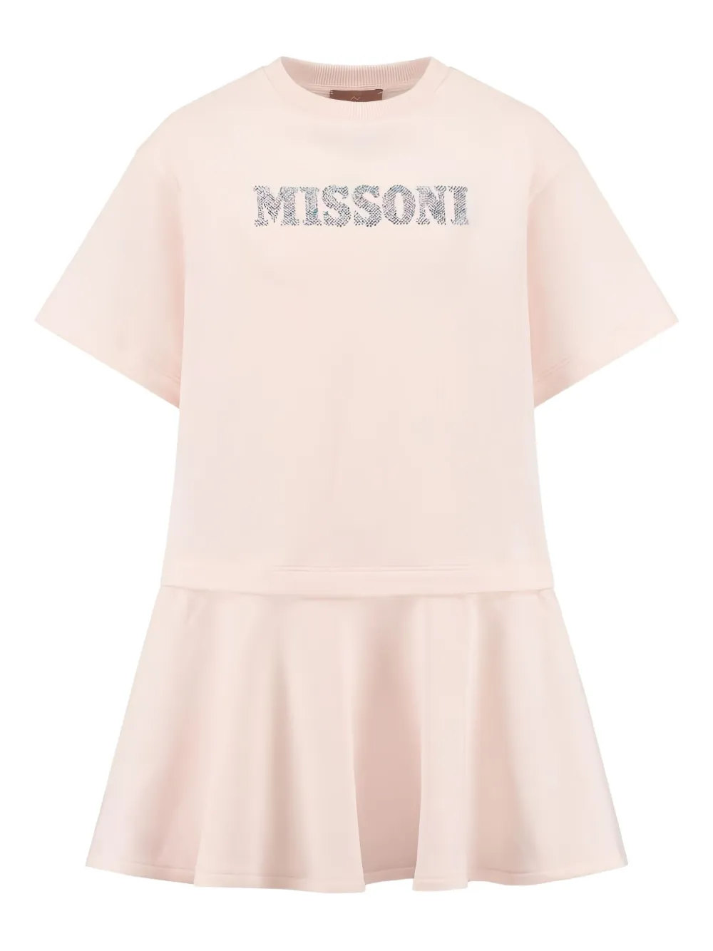 Missoni Kids Jersey jurk Roze
