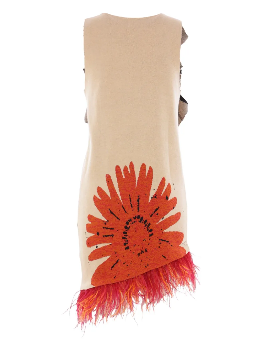 Zomer Title sleeveless dress - Beige