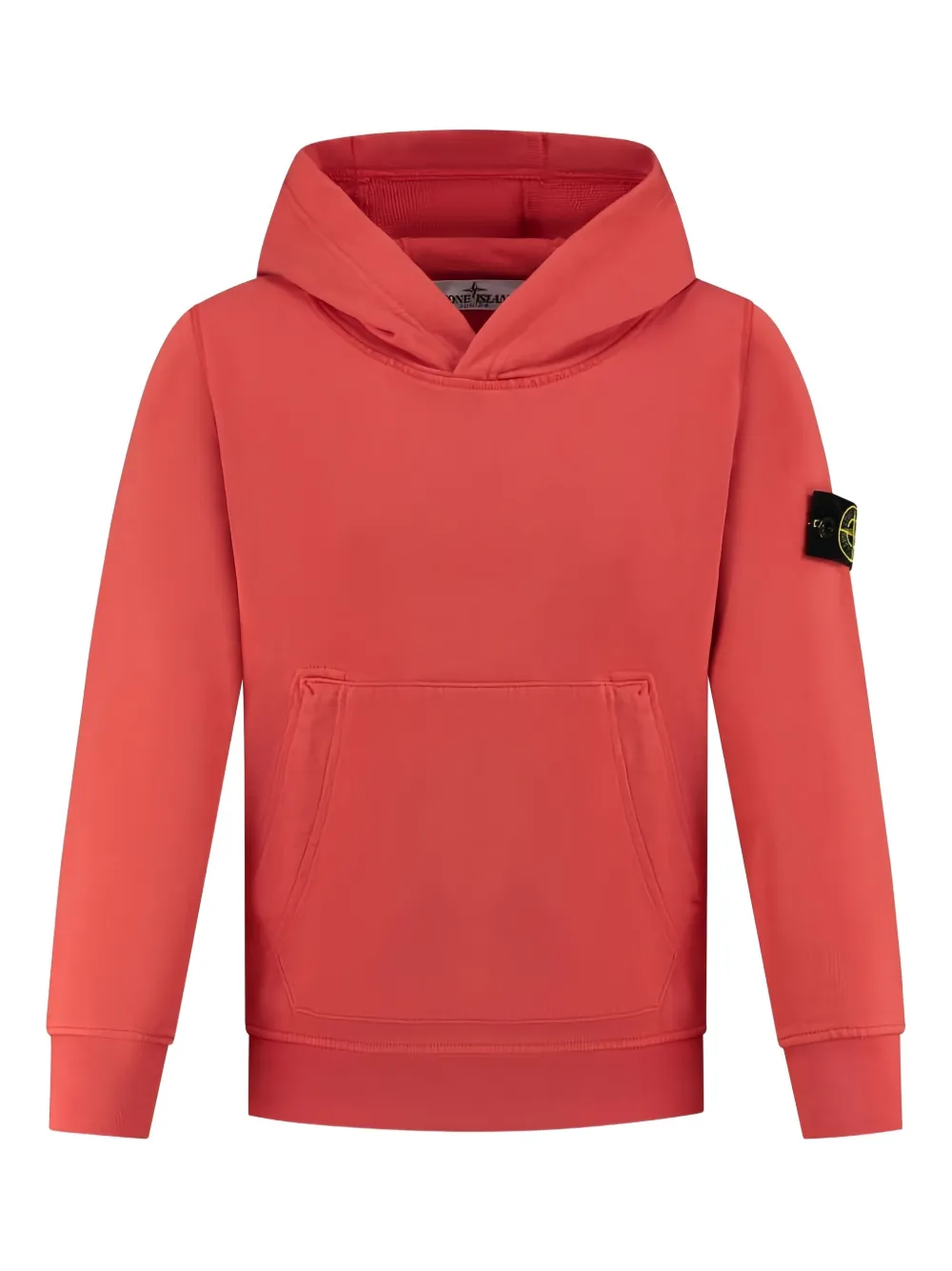 Stone Island Junior Katoenen hoodie Rood