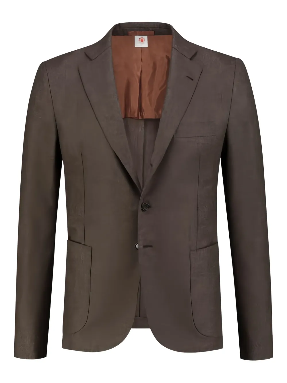 Luigi Borrelli mélange-effect blazer | Brown | Image 1