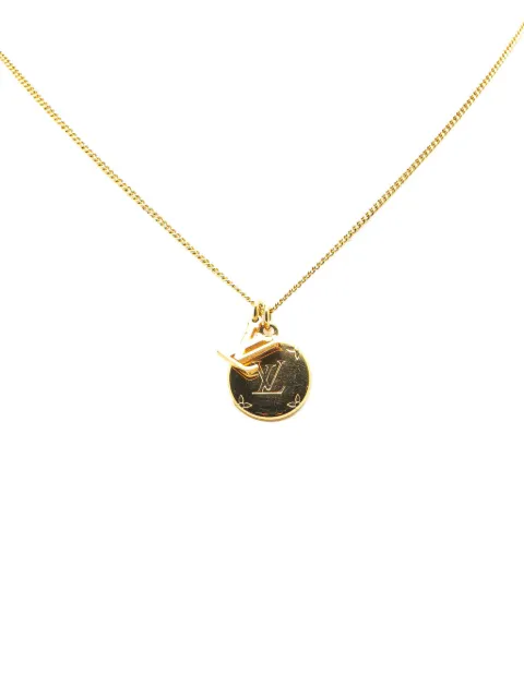Louis Vuitton Pre-Owned 2023 Gold Plated Monogram Charms Necklace costume necklace