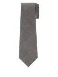 Hackett slub-textured tie - Grey
