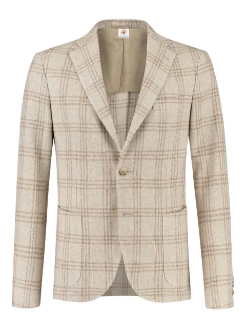 Luigi Borrelli blazer con botones y cuadros estampados