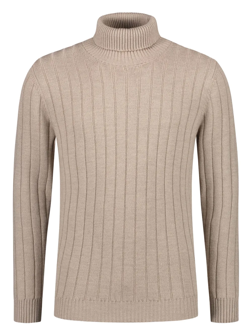 Luigi Borrelli ribbed roll-neck sweater | Neutrals | Image 1