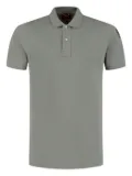 Parajumpers logo-patch polo shirt - Grey