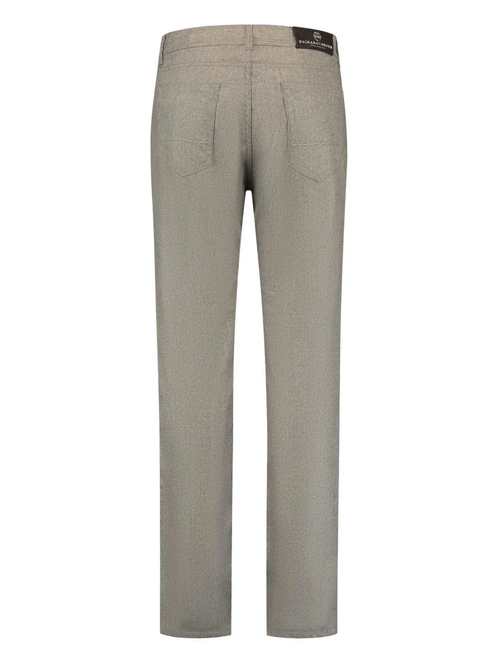 Richard J. Brown logo-patch trousers - Beige
