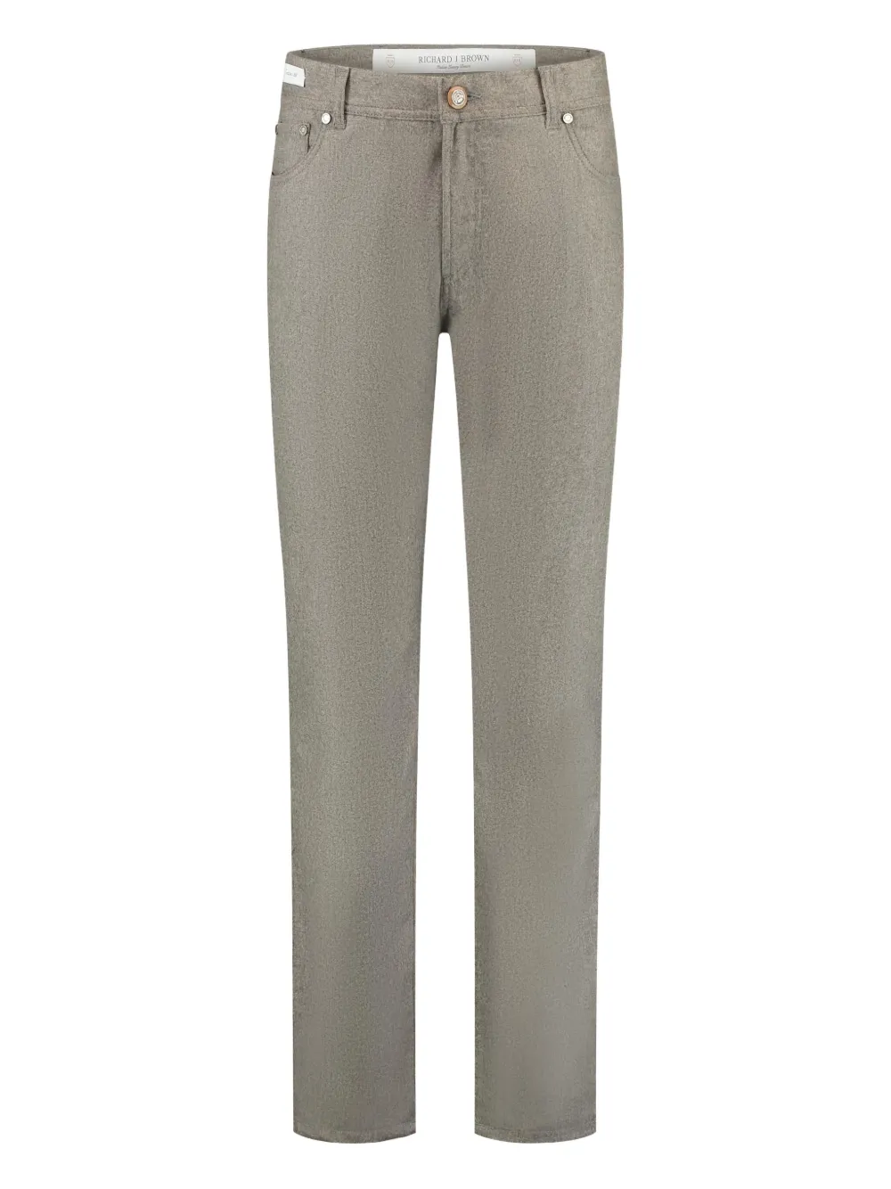 Richard J. Brown  logo-patch trousers | Neutrals | Image 1