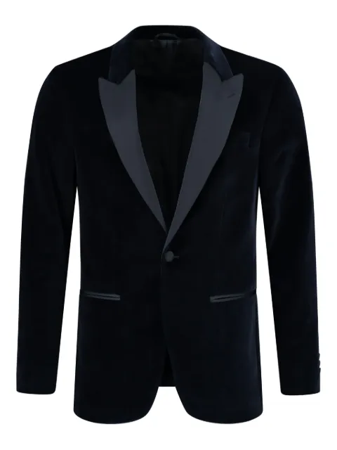 Hackett satin-trim blazer