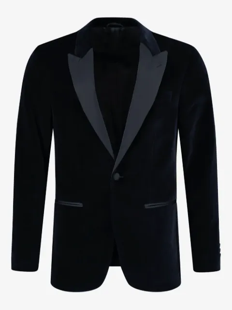 Hackett London blazer con ribete satinado