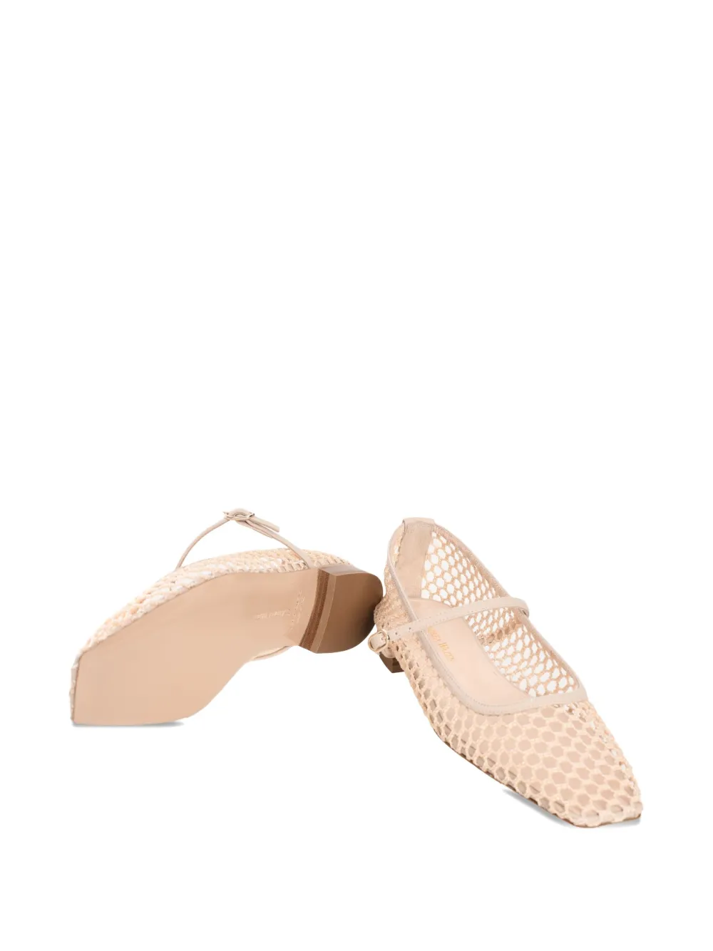 Andrea Wazen Ballerina's met bandje Beige