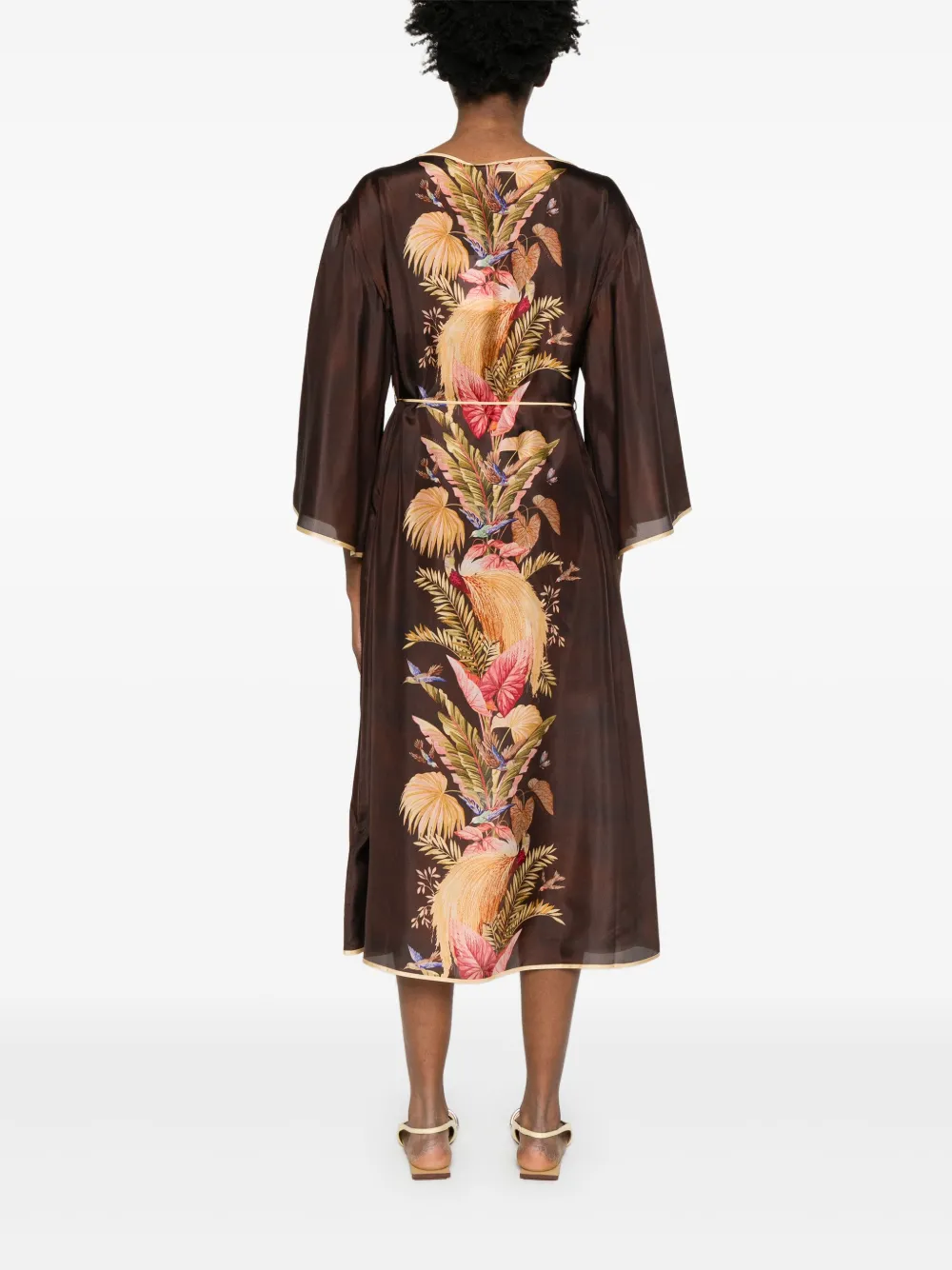 Zimmermann Ascension Tunic Printed Silk Midi Dress